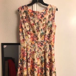 Floral mid-length dress
